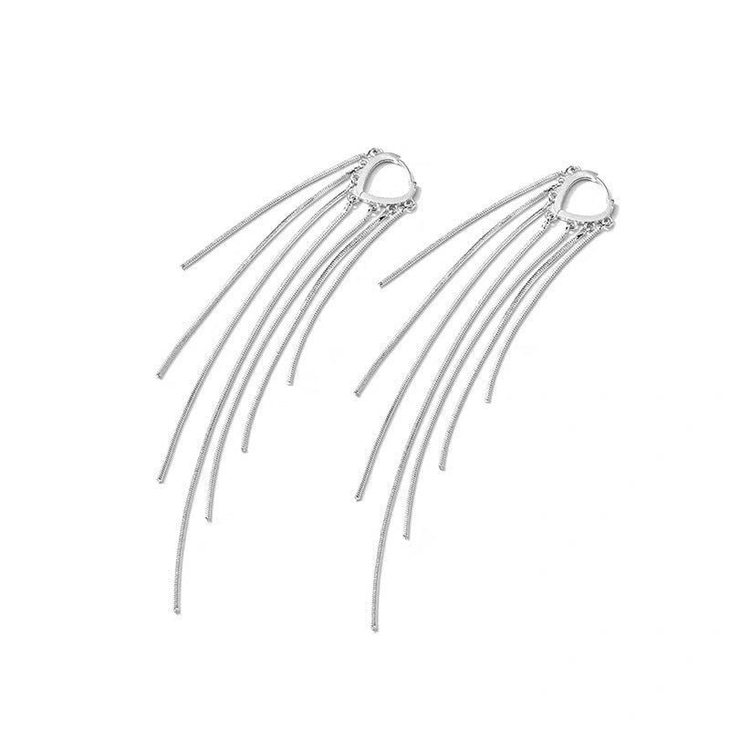 🔥Limited-time 50% discount✨Long tassel earrings, 14k gold-plated, for women