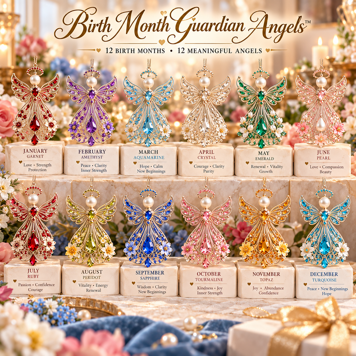 ποΈ Birth Month Guardian Angel Ornament β Not Just an Angel. Their Angel. β¨π