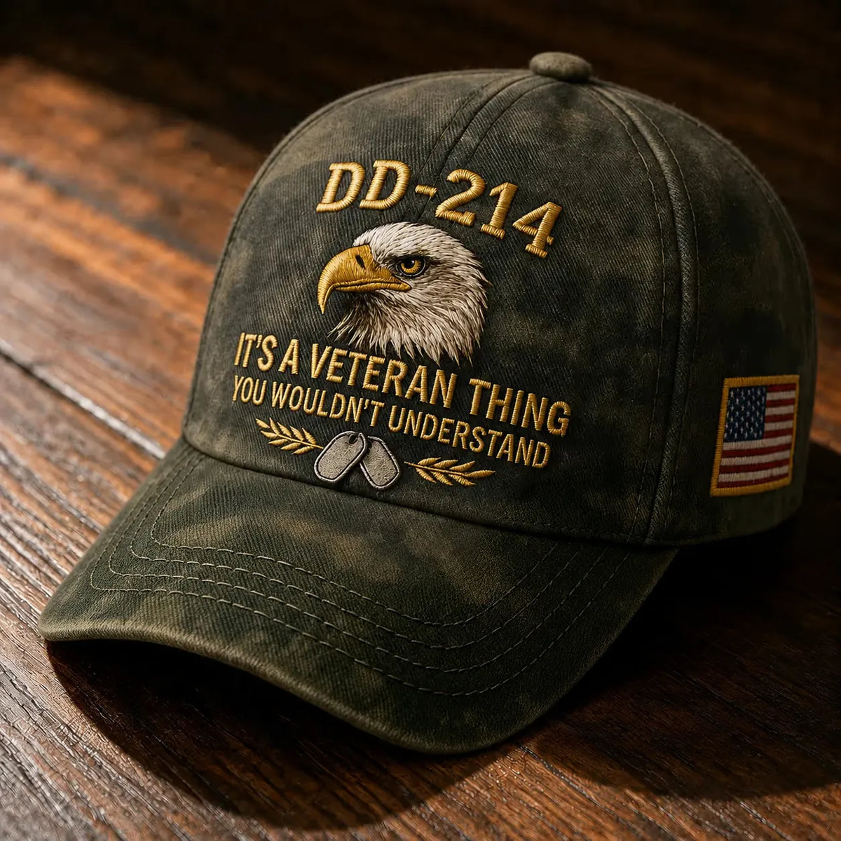 100% Handmade DD-214 Veteran Honor Embroidered Cap - Buy 2 Get Extra 10% Off