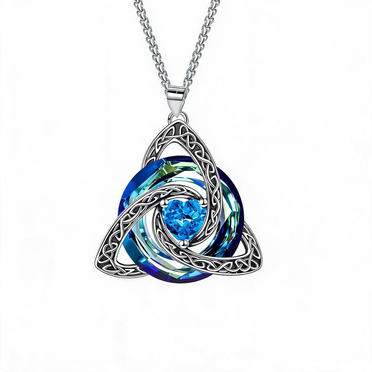 💎🔮Birthstone Celtic Trinity Knot Necklace
