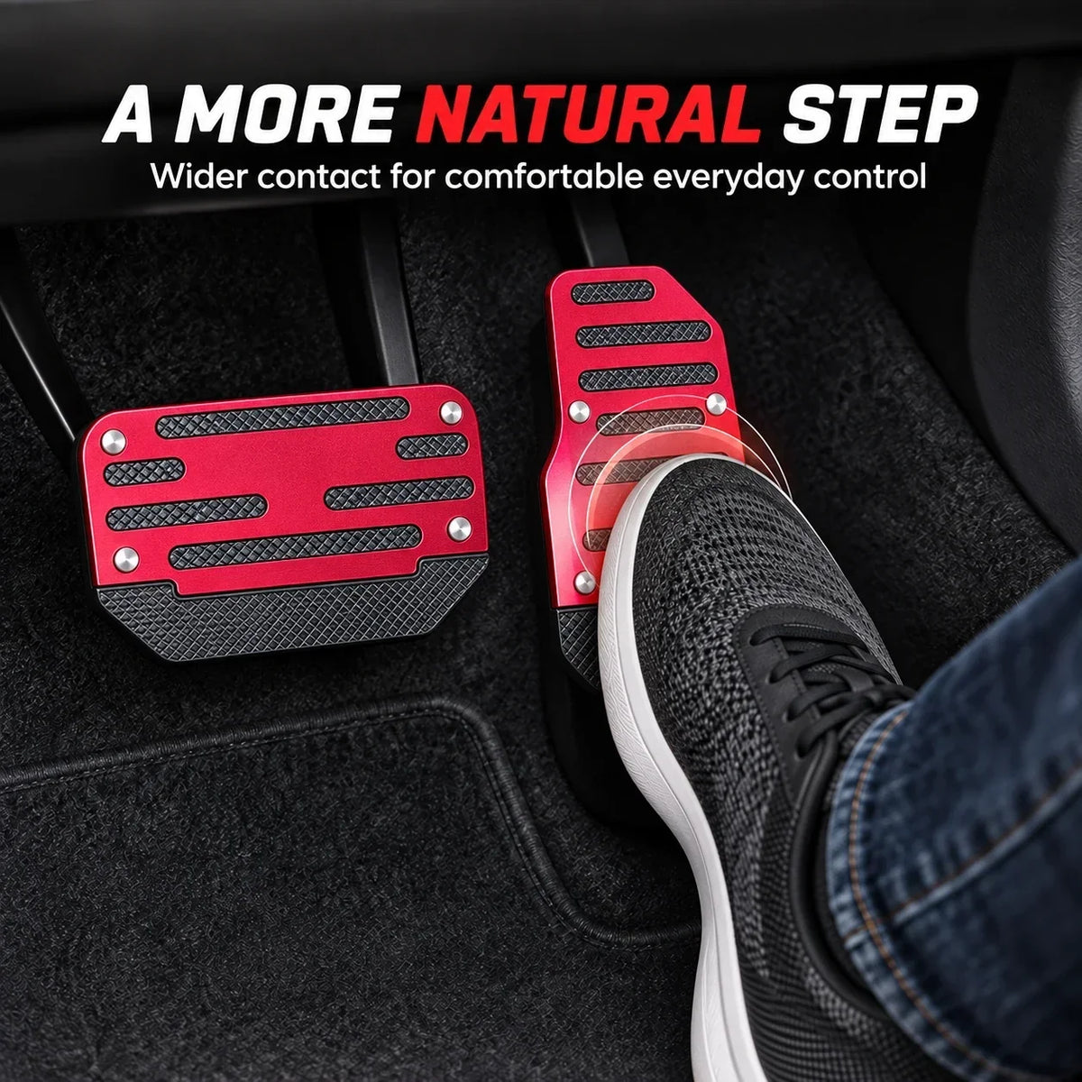 🚗💥Car Pedal Covers, Aluminum Alloy Sets for Automatic & Manual Vehicles