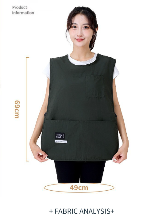 🧑‍🍳☕Adjustable Waterproof & Oil-Proof Apron Vest – Versatile Workwear for Kitchen, Coffee Shop & Salon