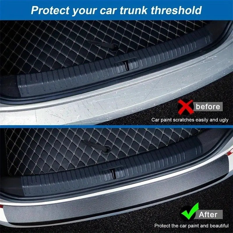 Protective film for car doors - scratch- and impact-resistant 3D carbon fiber-effect vinyl film with a self-adhesive backing