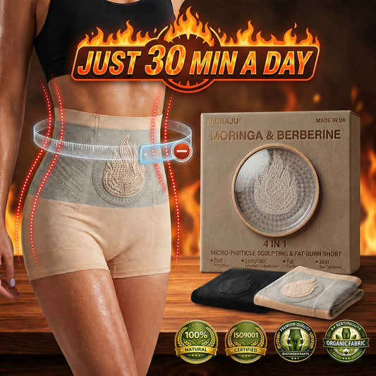 2026 Moringa and Berberine 4-in-1 Micro-Particle Body-Sculpting Fat-Burning Shorts