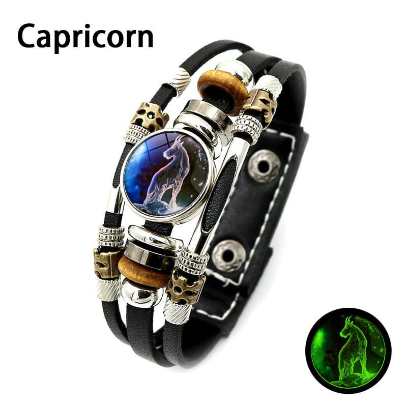 🌌 Zodiac sign bracelet that glows in the dar