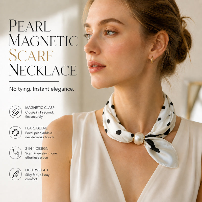 🤍 Pearl necklace with magnetic clasp - Magnetic clasp - style in an instant! ✨📦