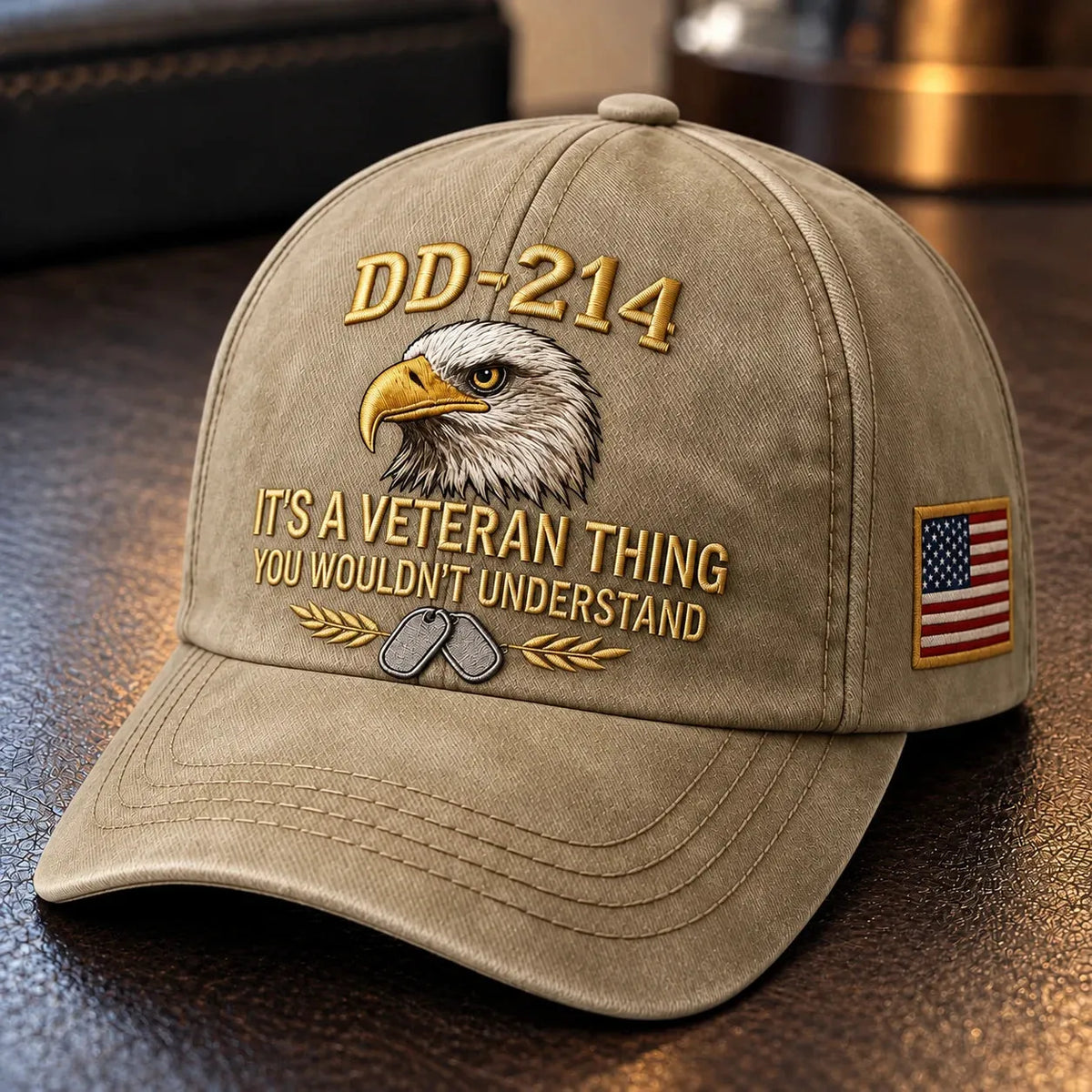 100% Handmade DD-214 Veteran Honor Embroidered Cap - Buy 2 Get Extra 10% Off
