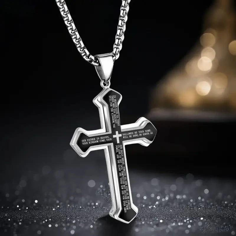 ✝️ Lord's Prayer Cross Necklace