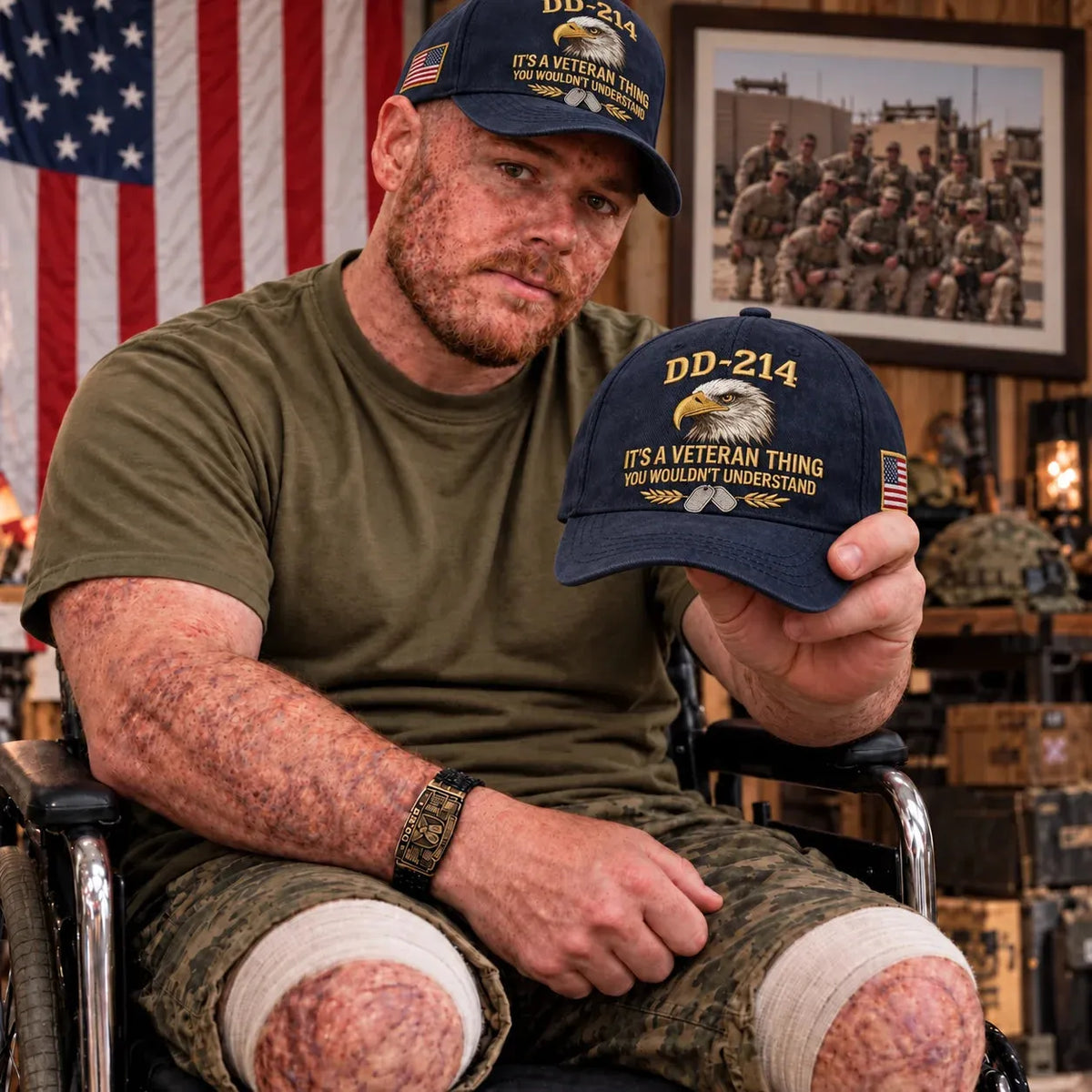 100% Handmade DD-214 Veteran Honor Embroidered Cap - Buy 2 Get Extra 10% Off