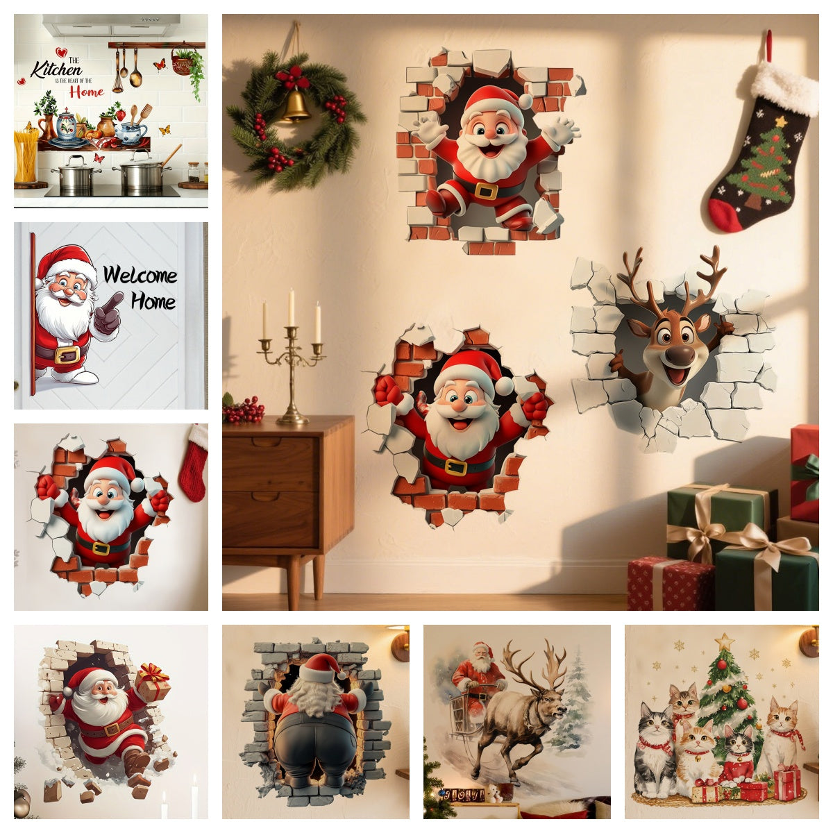 ⏳ Surprise Price: $9.99!! 🔥🎅 Creative Christmas Wall Decals