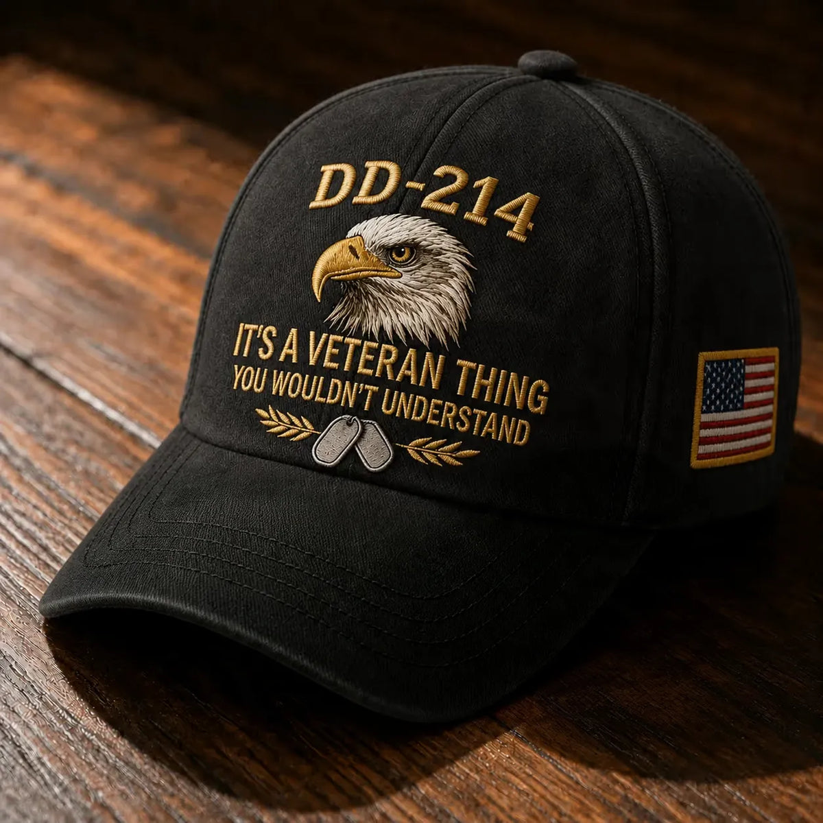 100% Handmade DD-214 Veteran Honor Embroidered Cap - Buy 2 Get Extra 10% Off