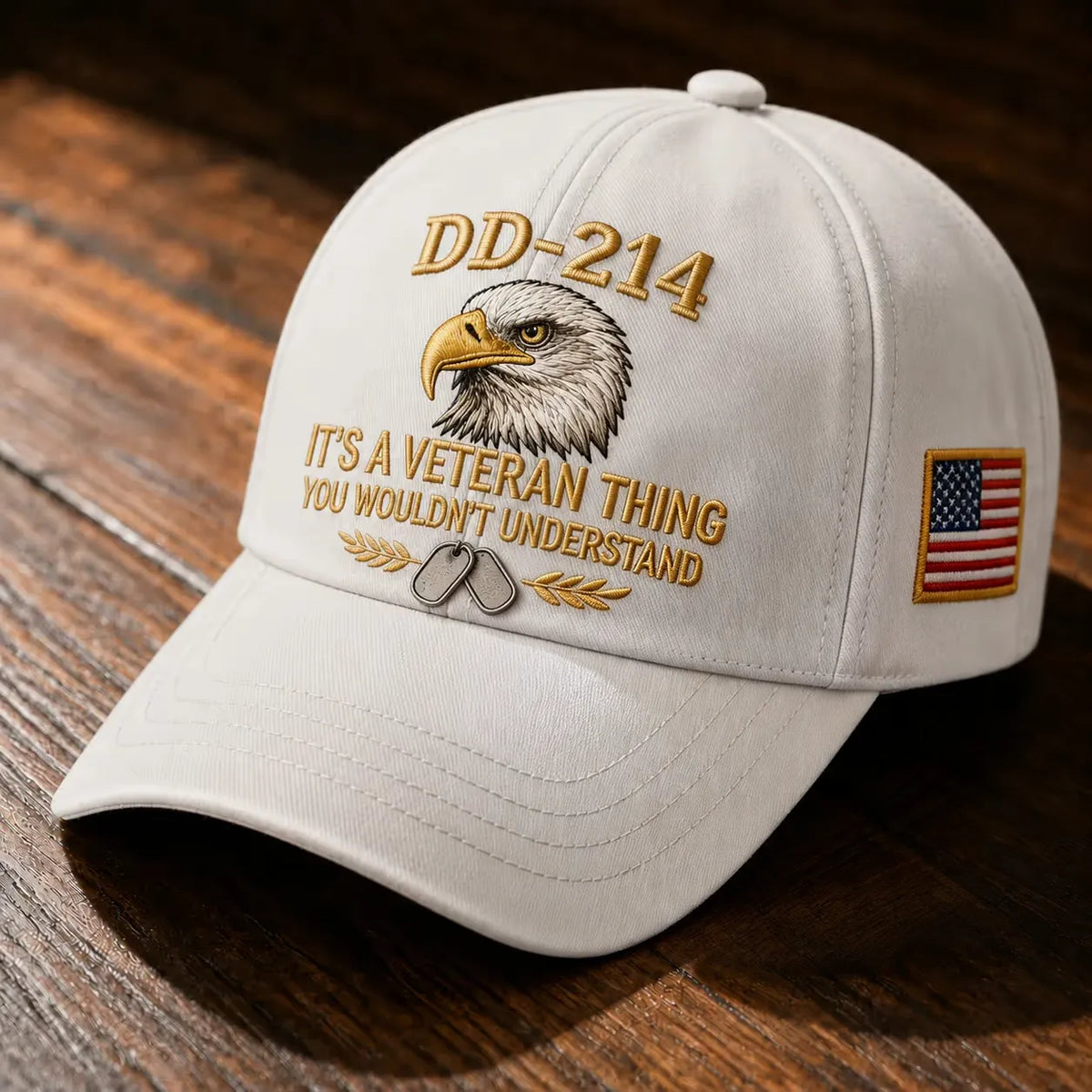 100% Handmade DD-214 Veteran Honor Embroidered Cap - Buy 2 Get Extra 10% Off