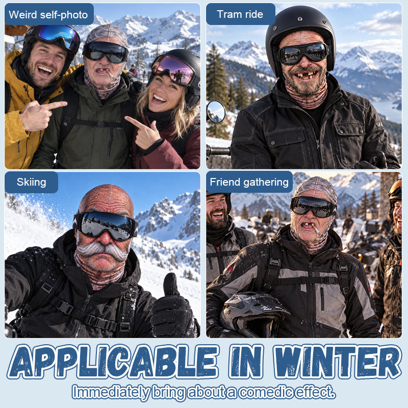 🎁😂 Fun, realistic ski mask - the perfect gift for winter enthusiasts!