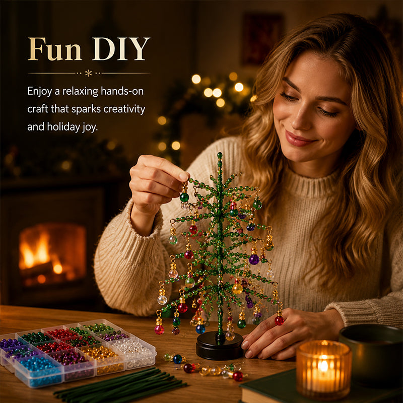 🎄✨Easy DIY Holiday Craft / Beaded Christmas Tree