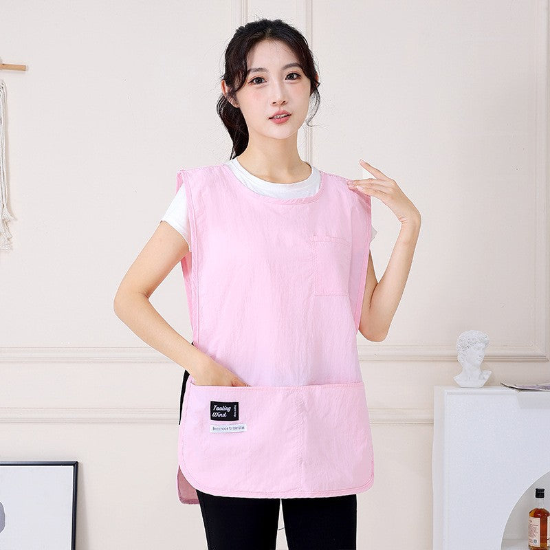 🧑‍🍳☕Adjustable Waterproof & Oil-Proof Apron Vest – Versatile Workwear for Kitchen, Coffee Shop & Salon