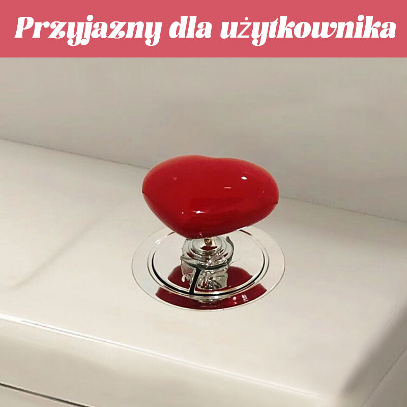 Colorful Heart-Shaped Loved Toilet Tank Press Helper.