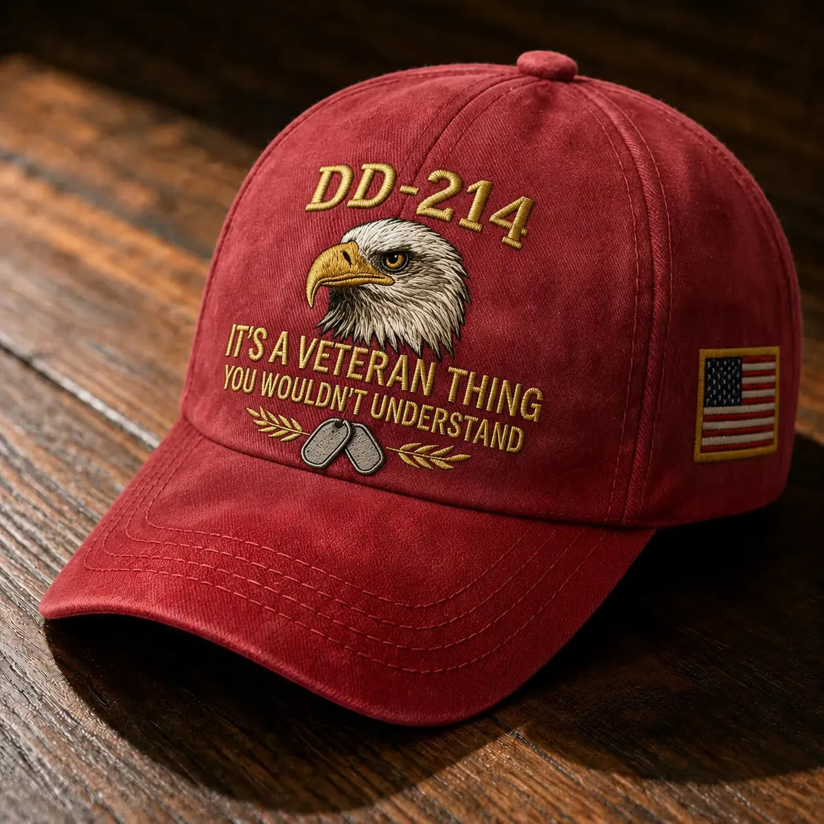 100% Handmade DD-214 Veteran Honor Embroidered Cap - Buy 2 Get Extra 10% Off