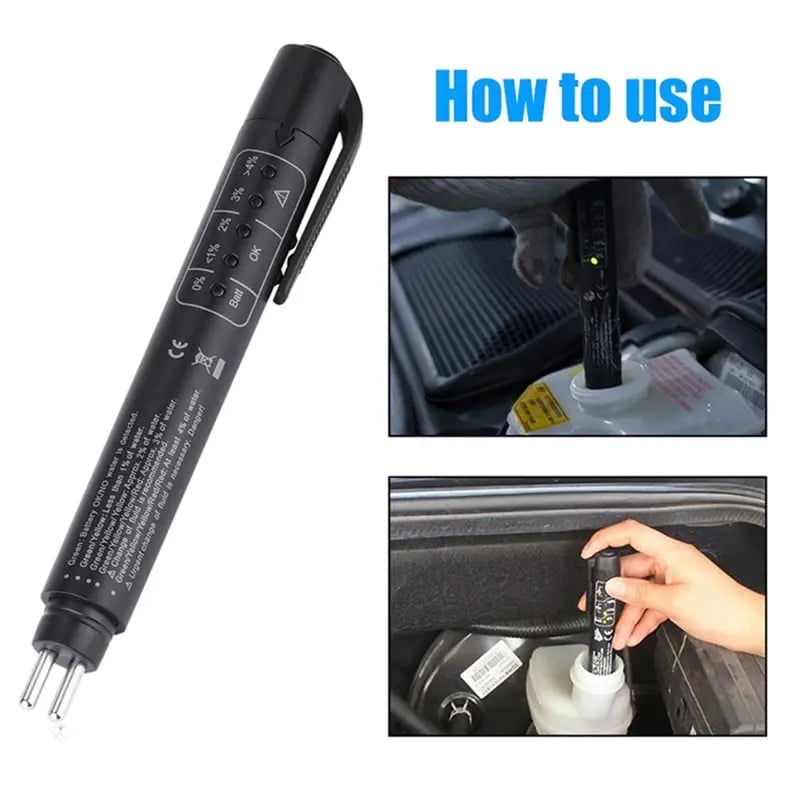 🚗 Portable test pen for brake fluid, for DOT 3 / DOT 4 / DOT 5.