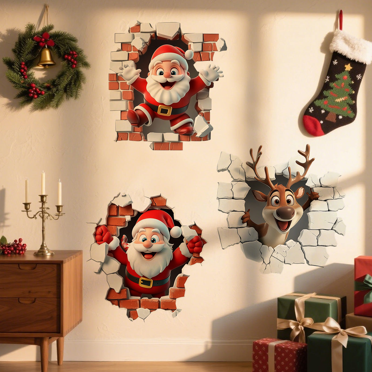 ⏳ Surprise Price: $9.99!! 🔥🎅 Creative Christmas Wall Decals
