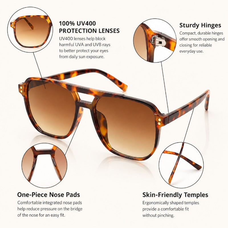 ✨🎁 Buy 1, get 1 free 🔥 Best-selling product of 2026 🕶️ Retro glasses with flat top