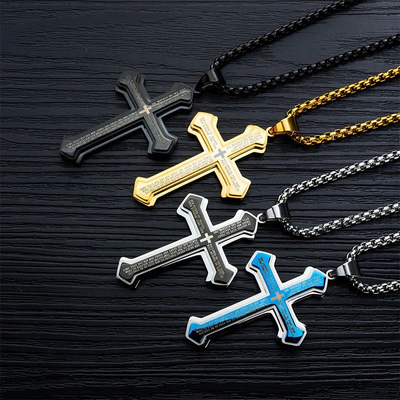 ✝️ Lord's Prayer Cross Necklace