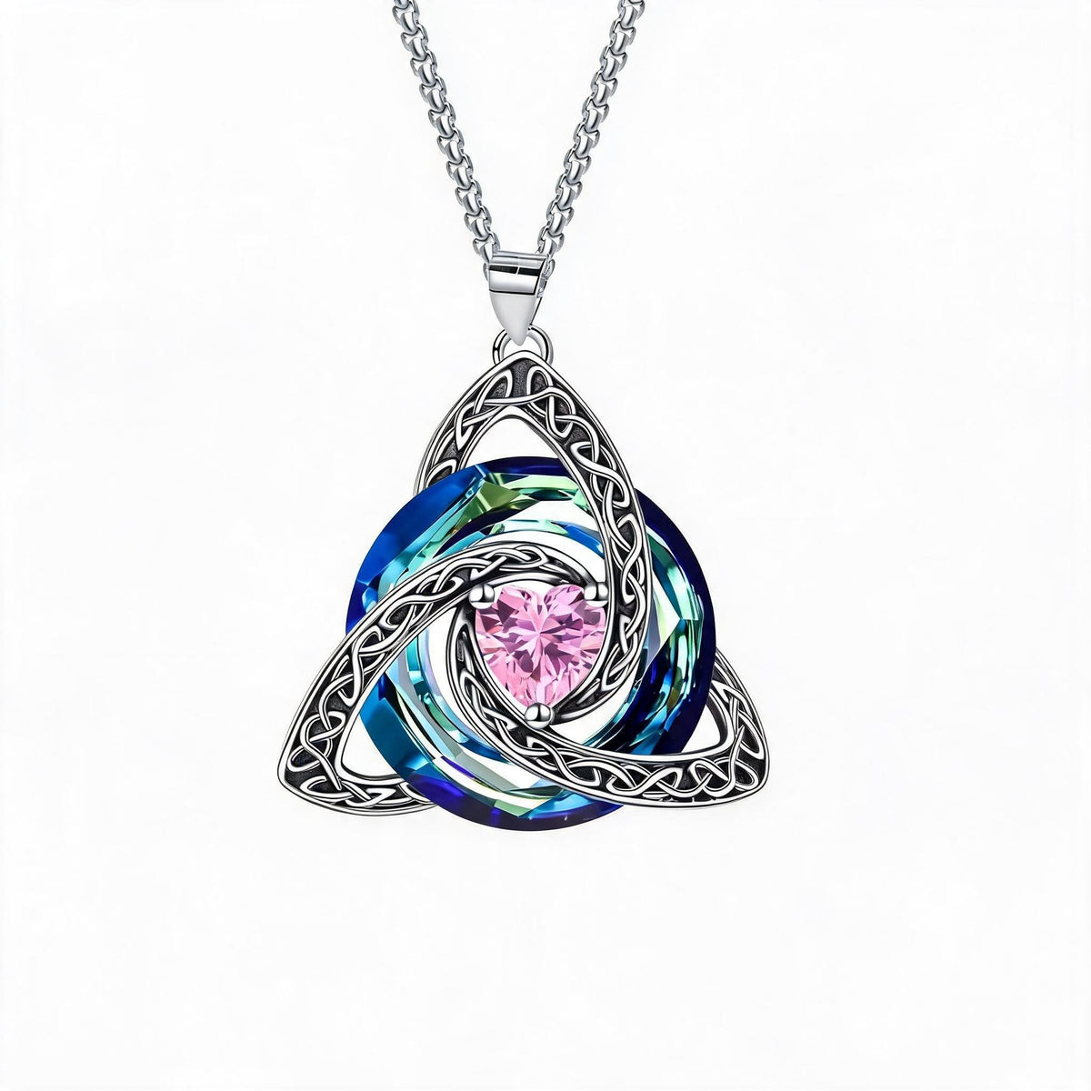 💎🔮Birthstone Celtic Trinity Knot Necklace