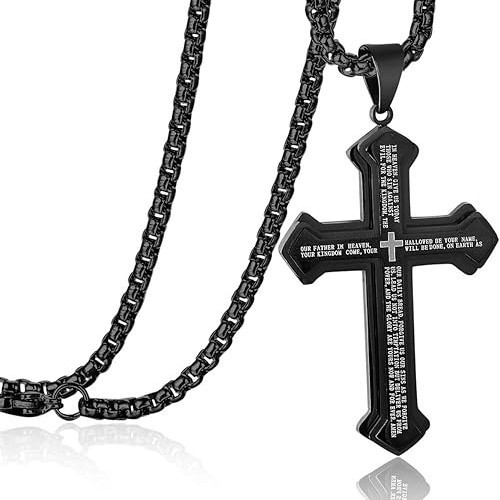 ✝️ Lord's Prayer Cross Necklace