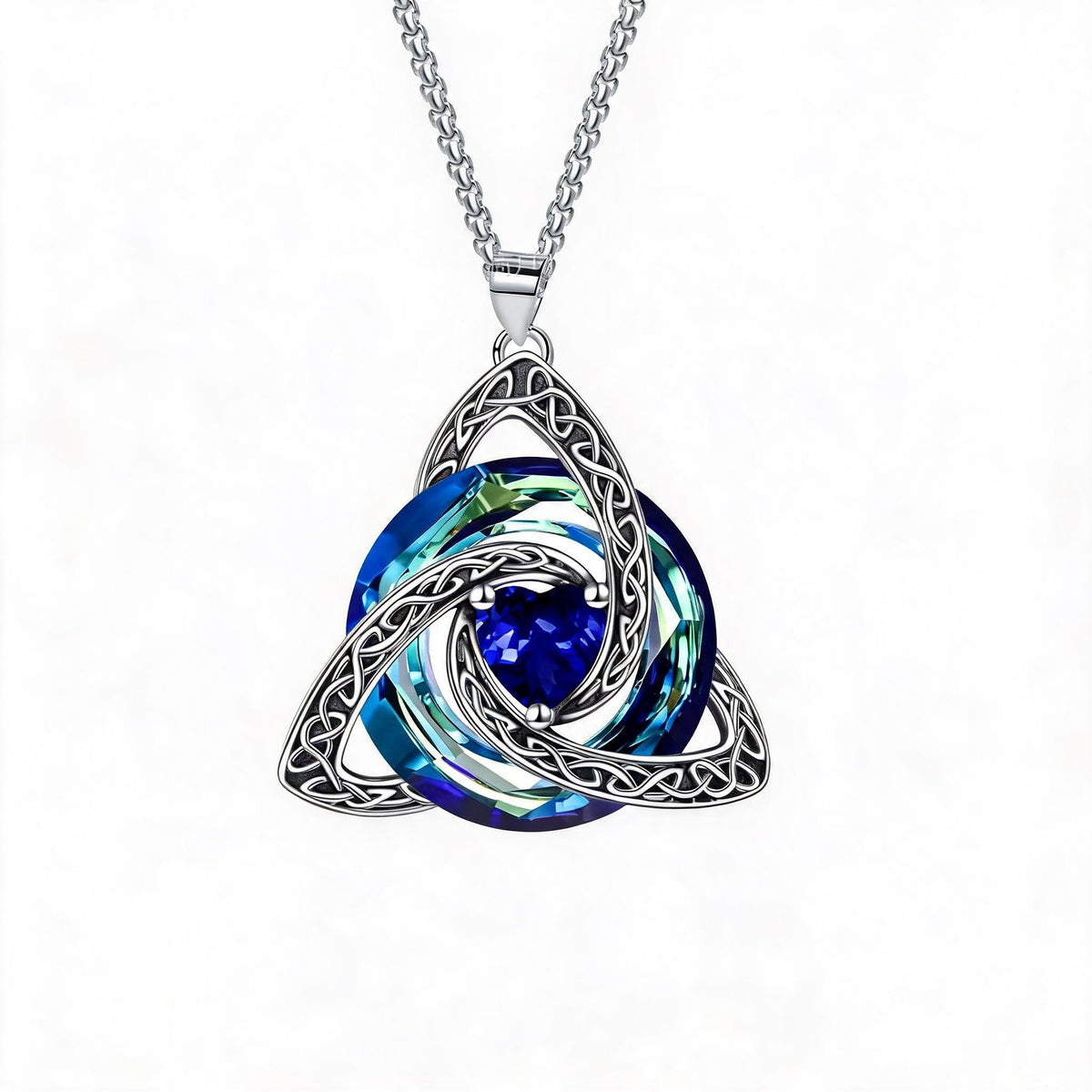 💎🔮Birthstone Celtic Trinity Knot Necklace