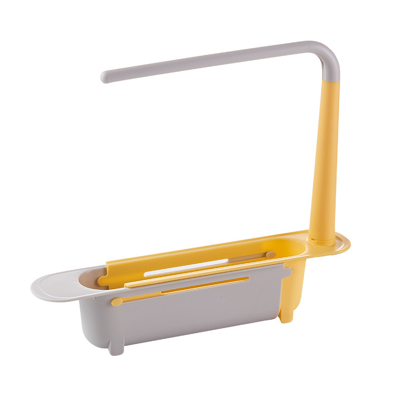 🔥✨ Adjustable Telescopic Kitchen Sink Organizer — Combines Draining, Drying, and Storage in One