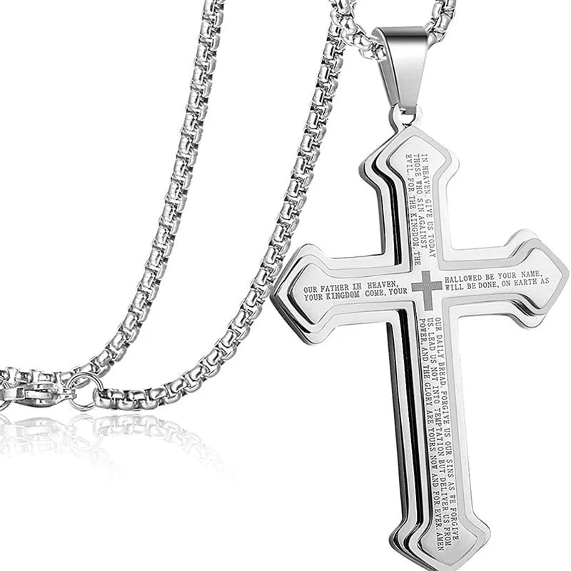 ✝️ Lord's Prayer Cross Necklace