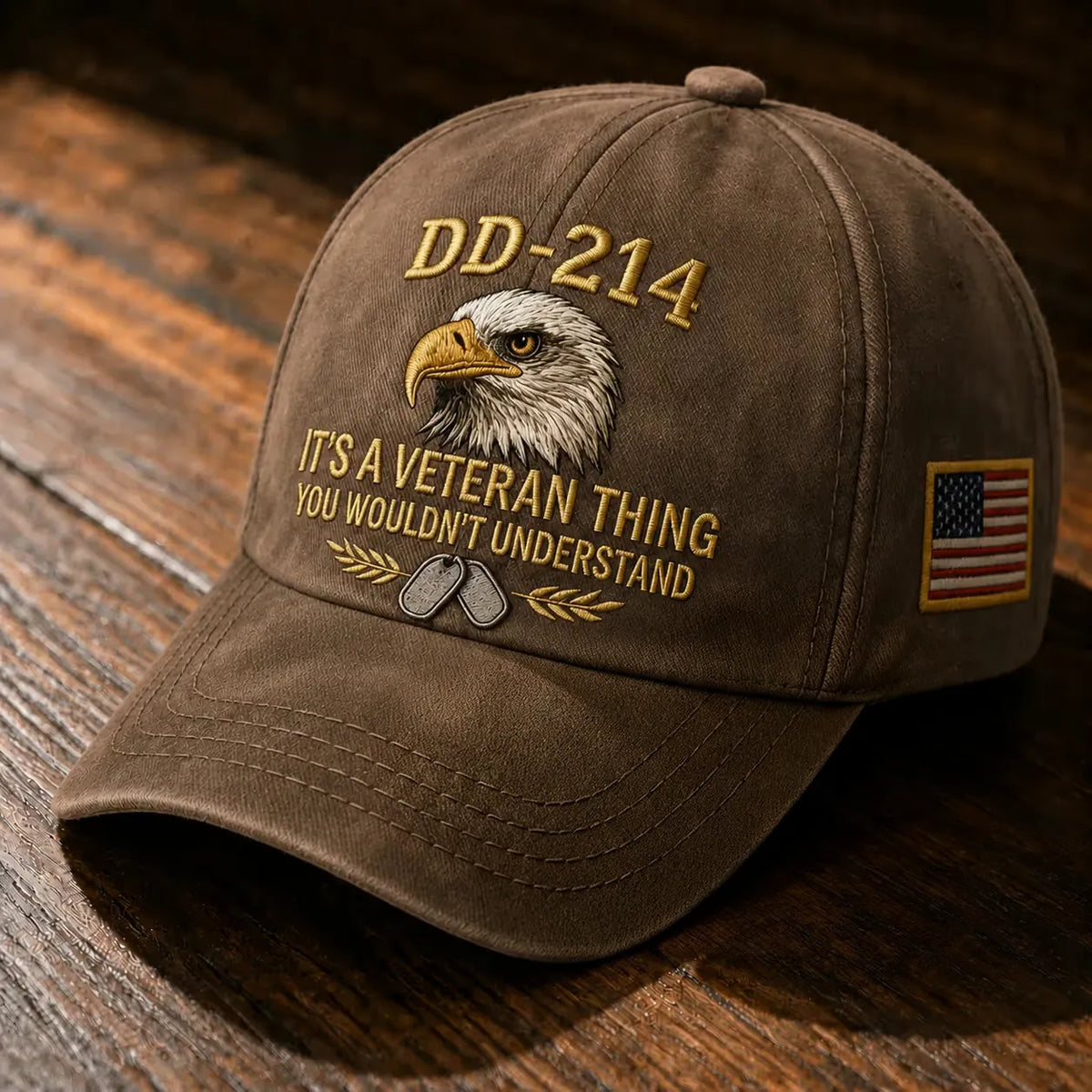 100% Handmade DD-214 Veteran Honor Embroidered Cap - Buy 2 Get Extra 10% Off