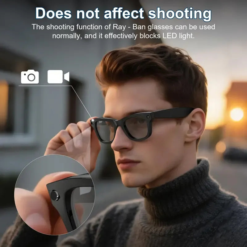 😎 LED Privacy Stickers for Smart Glasses — Invisible Privacy Shield Stickers