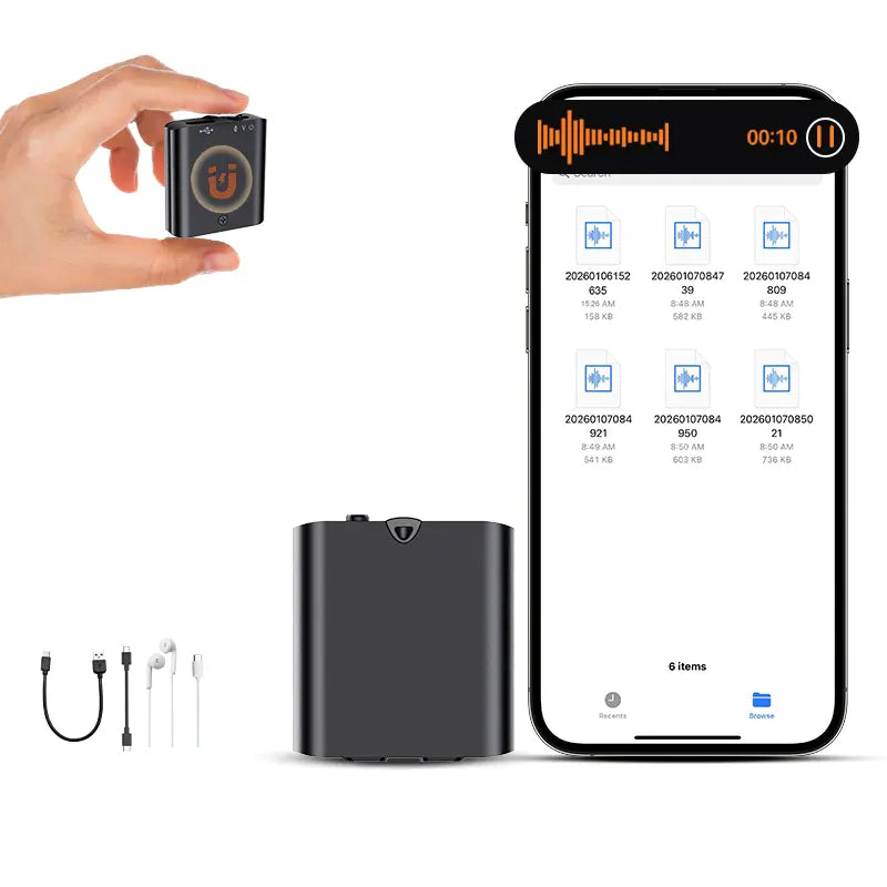 🎙️Mini Magnetic Voice Recorder One-Touch Recording