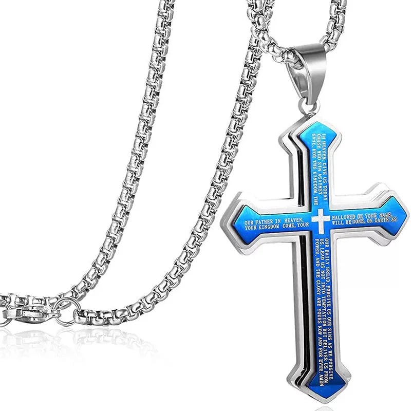 ✝️ Lord's Prayer Cross Necklace