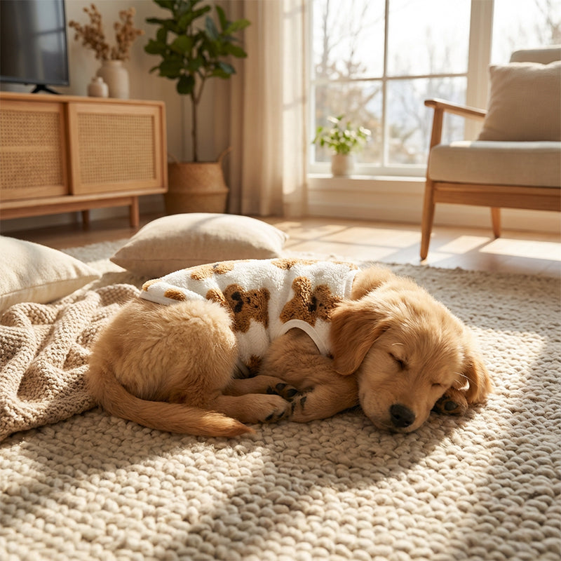 🐶 50% Off for a Limited Time! ✨ Cute Fleece-Lined Pet Vest — Warm, Stretchy, and Featuring a Bear Pattern 🧸