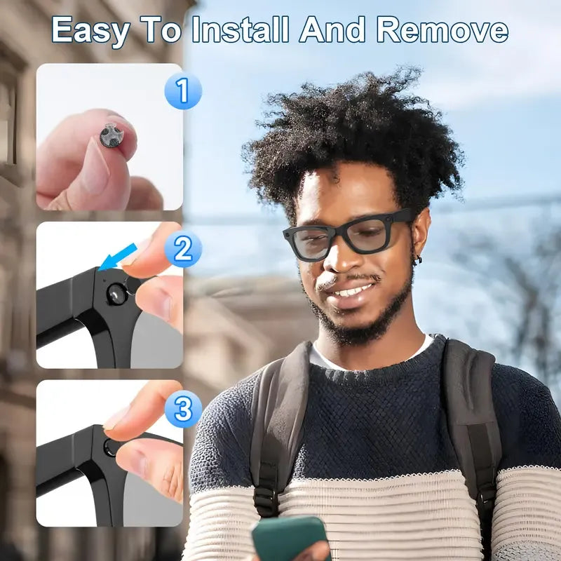 😎 LED Privacy Stickers for Smart Glasses — Invisible Privacy Shield Stickers