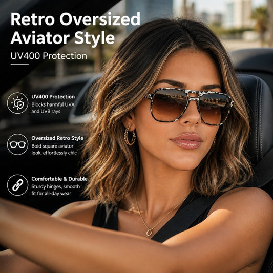 ✨🎁 Buy 1, get 1 free 🔥 Best-selling product of 2026 🕶️ Retro glasses with flat top