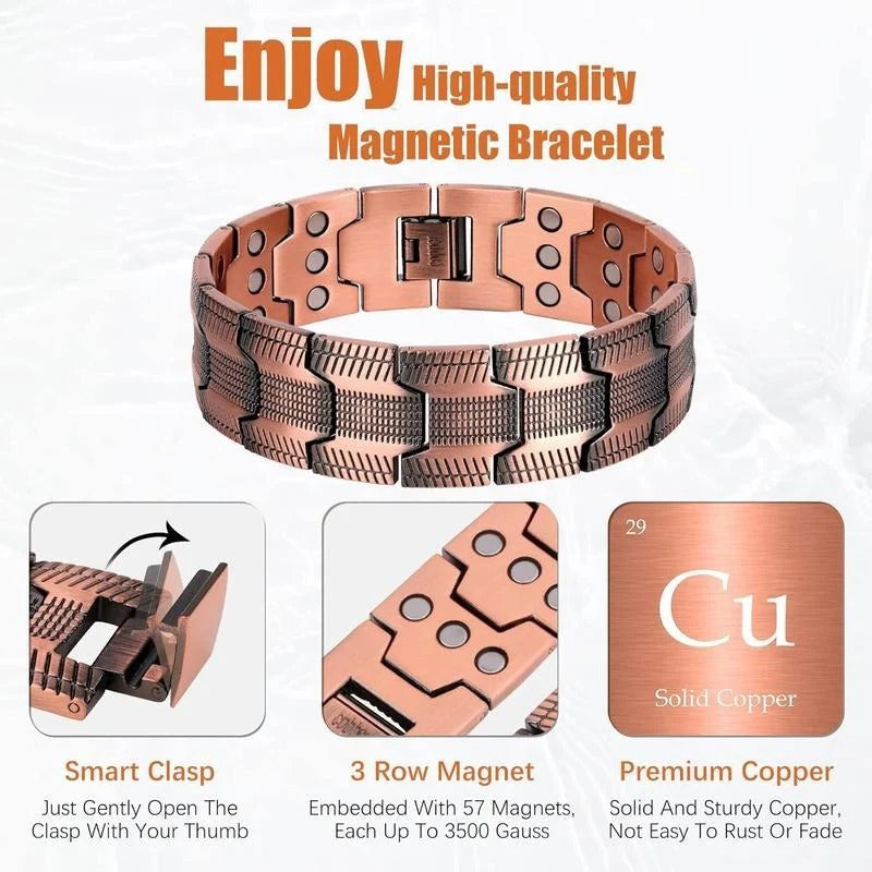 Copper Magnetic Bracelet - Relieves fatigue and promotes blood circulation