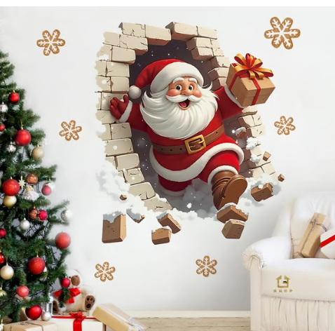 ⏳ Surprise Price: $9.99!! 🔥🎅 Creative Christmas Wall Decals