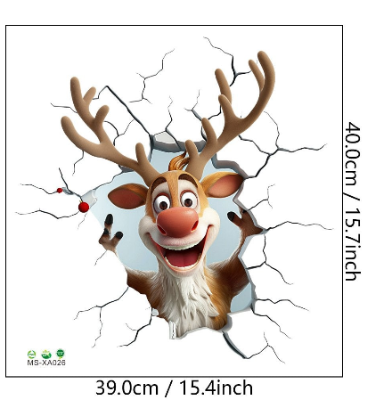 ⏳ Surprise Price: $9.99!! 🔥🎅 Creative Christmas Wall Decals