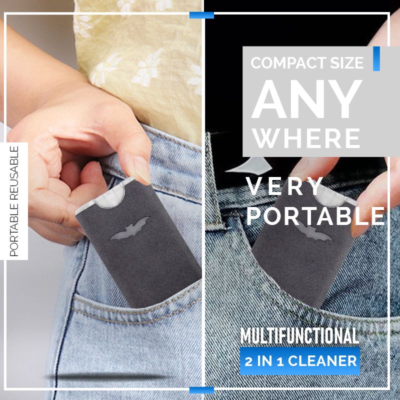 📱Buy 1 Get 1 Free✨2-in-1 Screen Cleaner & Microfiber Cloth – Portable, Residue-Free, Gentle 🧽