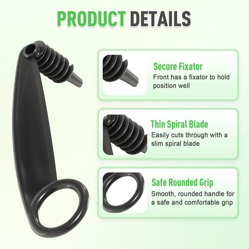 Spiral and V-Shaped Tool Duo for Fruit Decoration