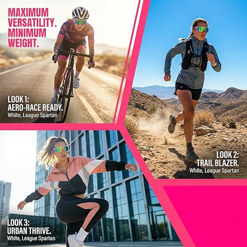 🕶️ Polarized Sports Sunglasses for Men and Women – UV400 Protection and Tinted Mirrored Lenses 🏃