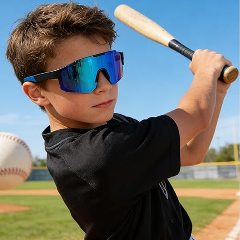 🕶️ Polarized Sports Sunglasses for Men and Women – UV400 Protection and Tinted Mirrored Lenses 🏃