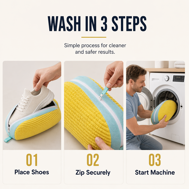 Bag for shoes washing machin