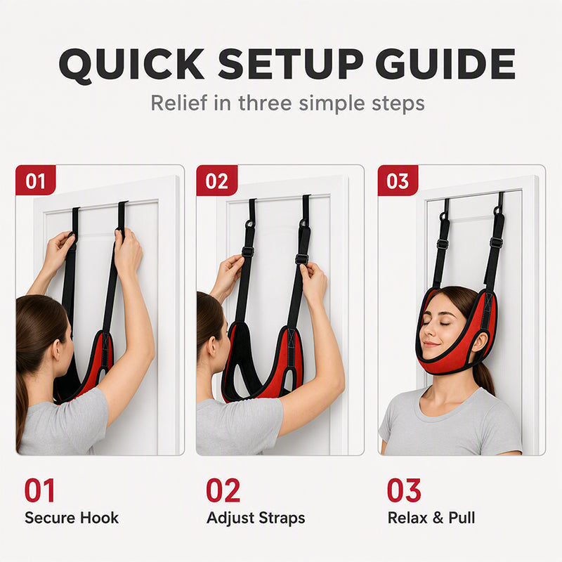 🎁2026 New Arrivals 50% OFF💥Over Door Cervical Traction Device for Neck Pain Relief