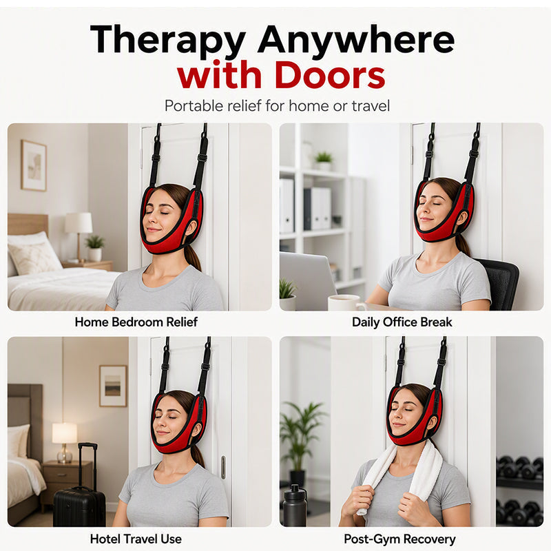 🎁2026 New Arrivals 50% OFF💥Over Door Cervical Traction Device for Neck Pain Relief