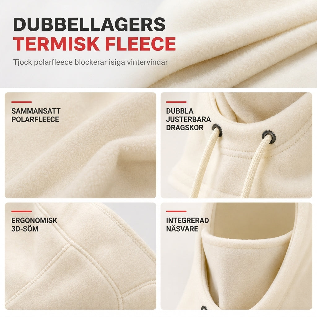🥶 Fleece balaclava – complete protection for the face and neck during outdoor activities in winter