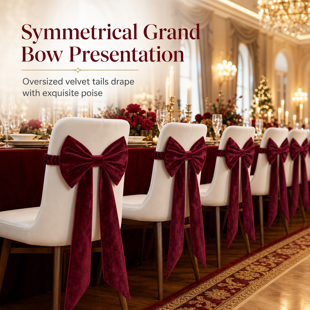 🎄🔥 50% Off! 🎀 Large Velvet Christmas Bows — Festive Decorations for Christmas Trees, Doors, and Your Home