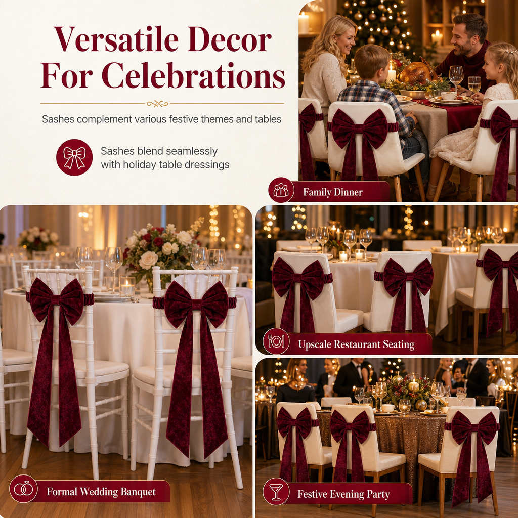 🎄🔥 50% Off! 🎀 Large Velvet Christmas Bows — Festive Decorations for Christmas Trees, Doors, and Your Home